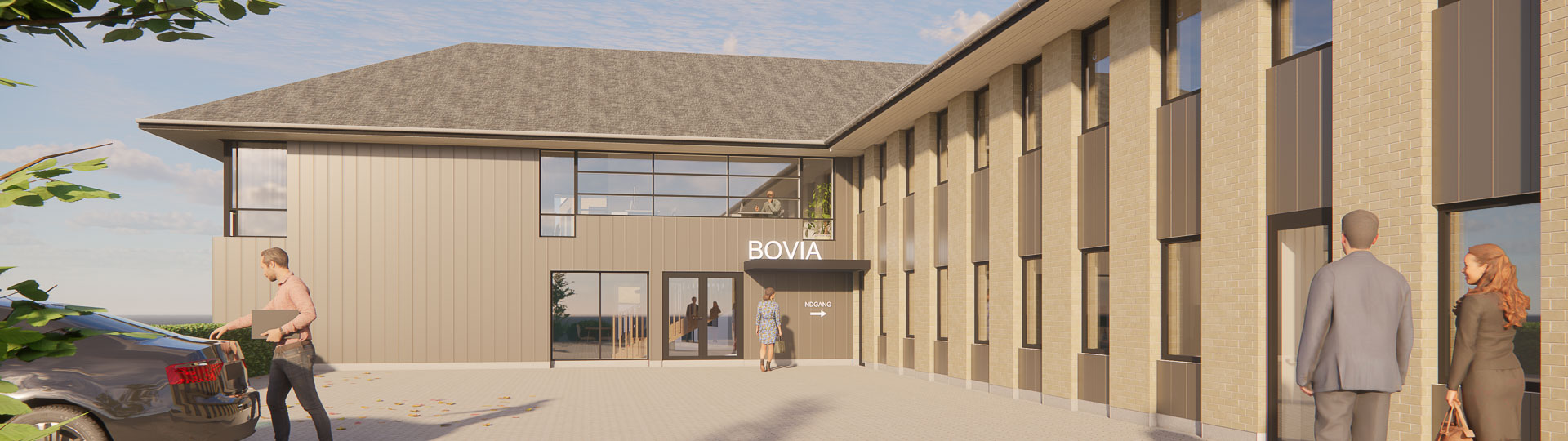 Facade- og kontorrenovering Bovia, Engstien